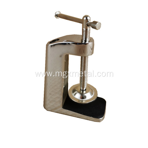 Metal Desk Clamp Chrome Plated Gooseneck Mirror Table Clamp Supplier